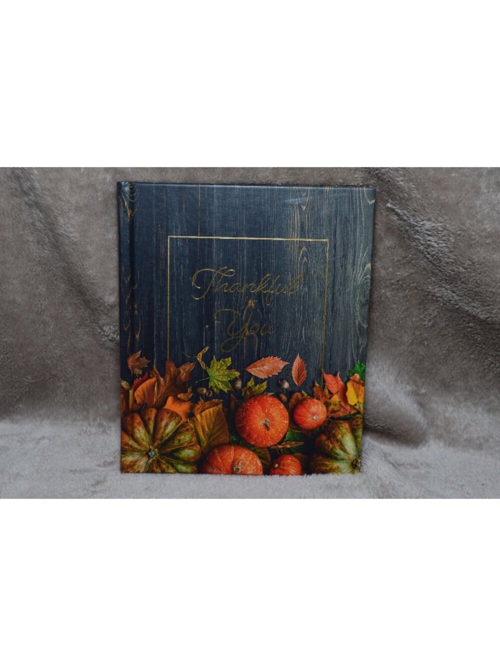 Thankful Book Gratitude Hardback Farmhouse Cottage Rustic Cozy Autumn Keepsake
